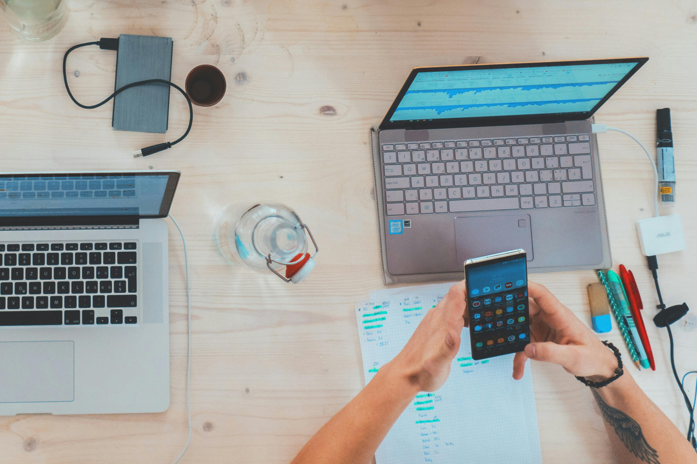 Cleaning business software dashboard Dashboard view of software used by cleaning businesses to manage jobs and customers